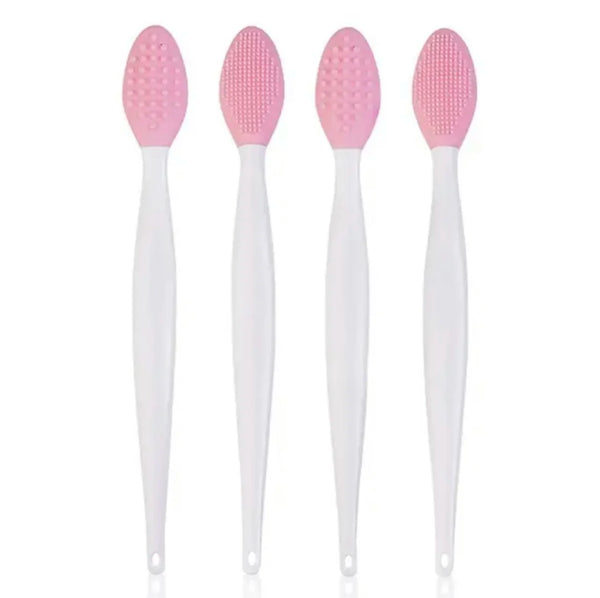 1PC/4PCS  Beauty Skin Care Wash Face Silicone Brush Exfoliating Nose Clean Blackhead Removal Brushes Tools With Replacement Head